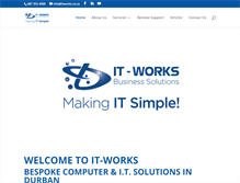 Tablet Screenshot of itworks.co.za